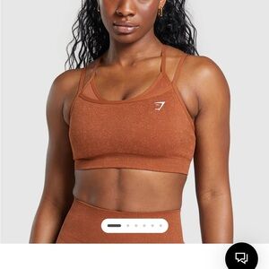 Gymshark Adapt Fleck Seamless Sports Bra - Copper Brown/Terracotta Orange